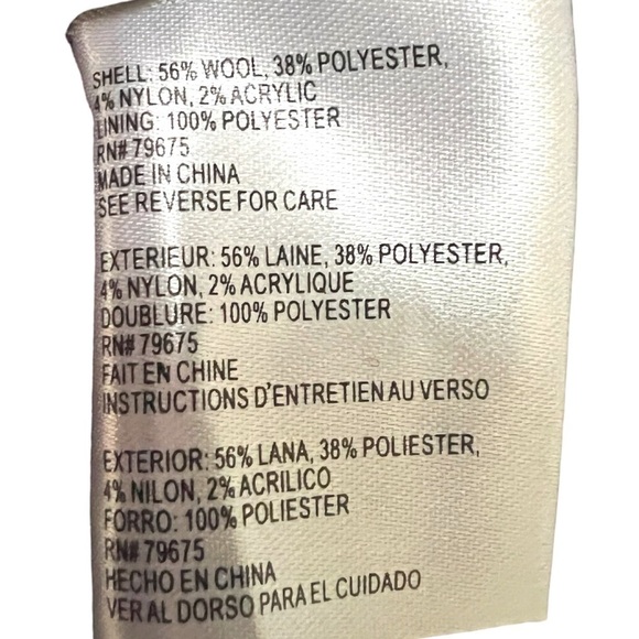 Michael Kors Womens Red Wine Full Zip Snap Belted Wool Blend Pea Coat Sz M New - Picture 9 of 12